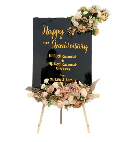 Papan Bunga Akrilik Alasbuluh